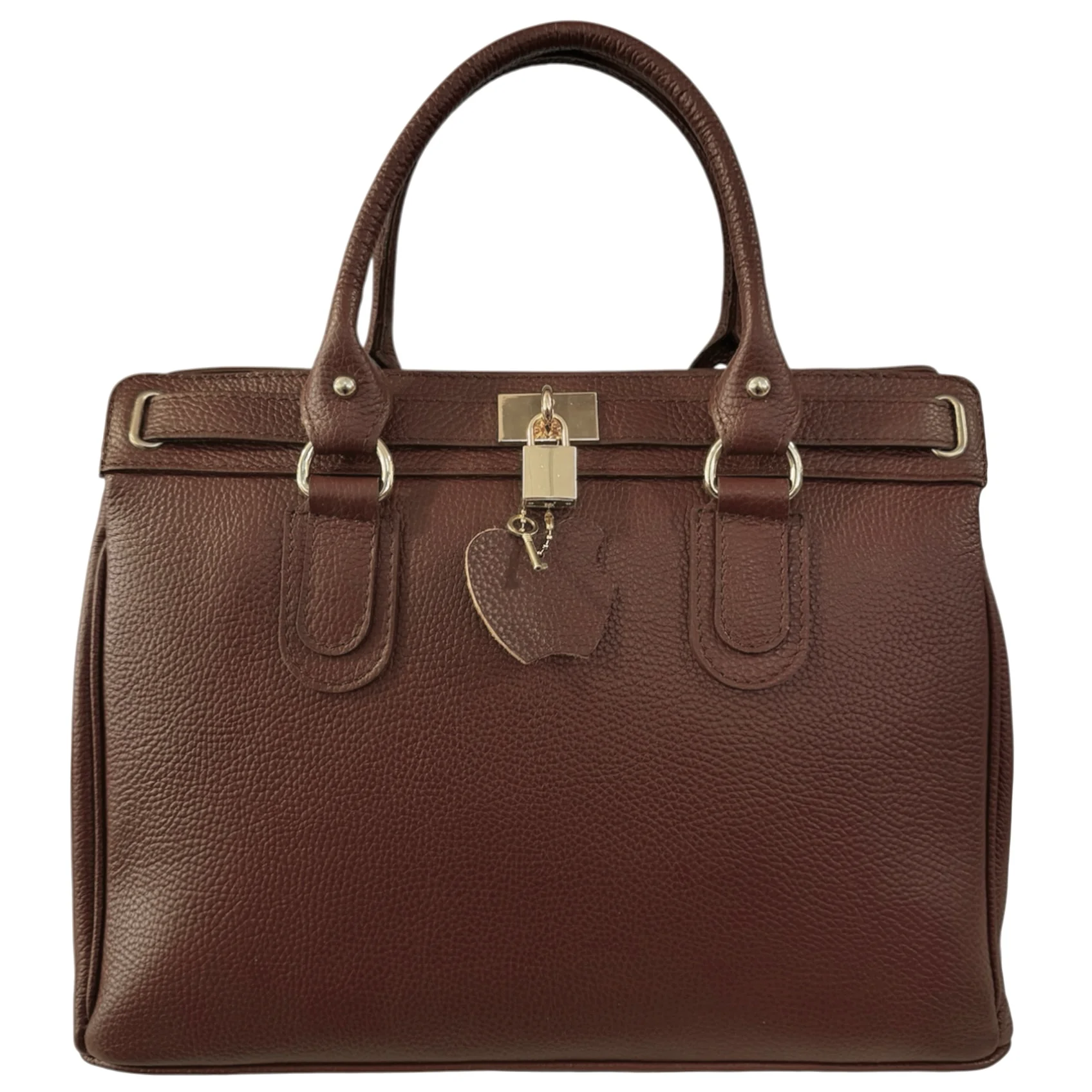 NYHET! Eleanora marrone Italiensk skinnveske, håndlaget i Firenze