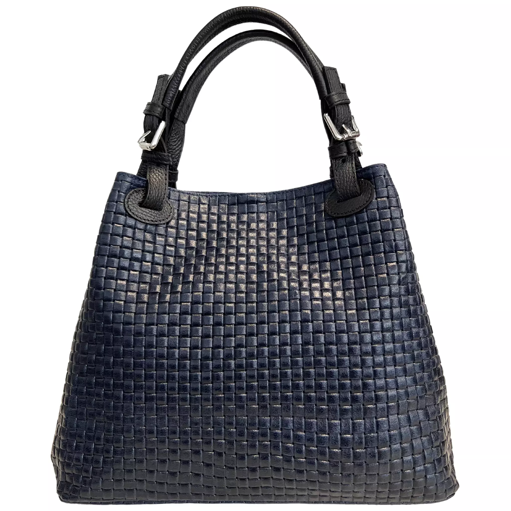 Lorena mørk blå Italiensk skinnveske, håndlaget i Firenze