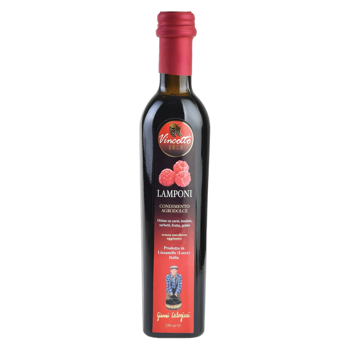 Balsamico med bringebær fra Gianni Calogiuri, 250ml