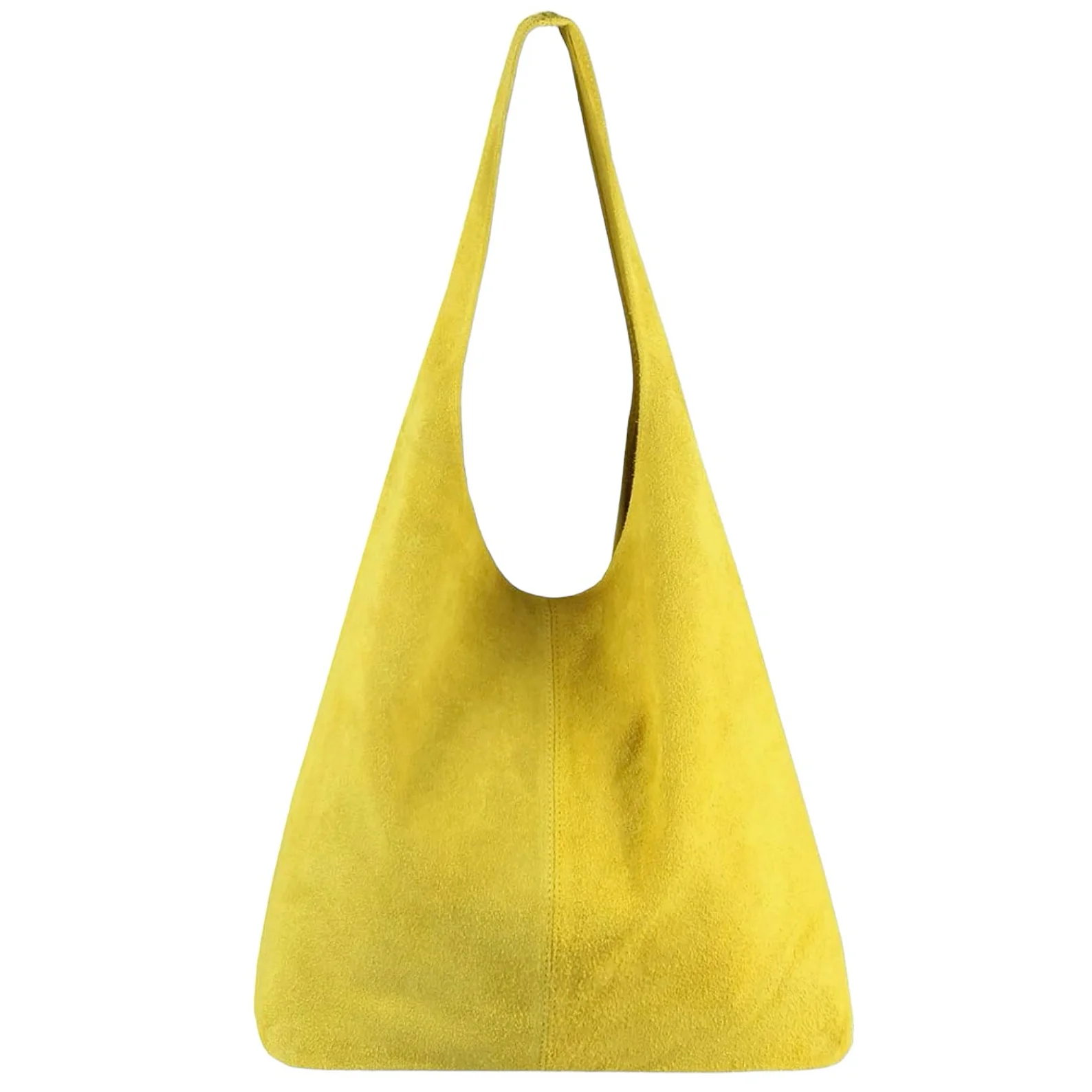 Donata gul shopper i semsket skinn fra Firenze
