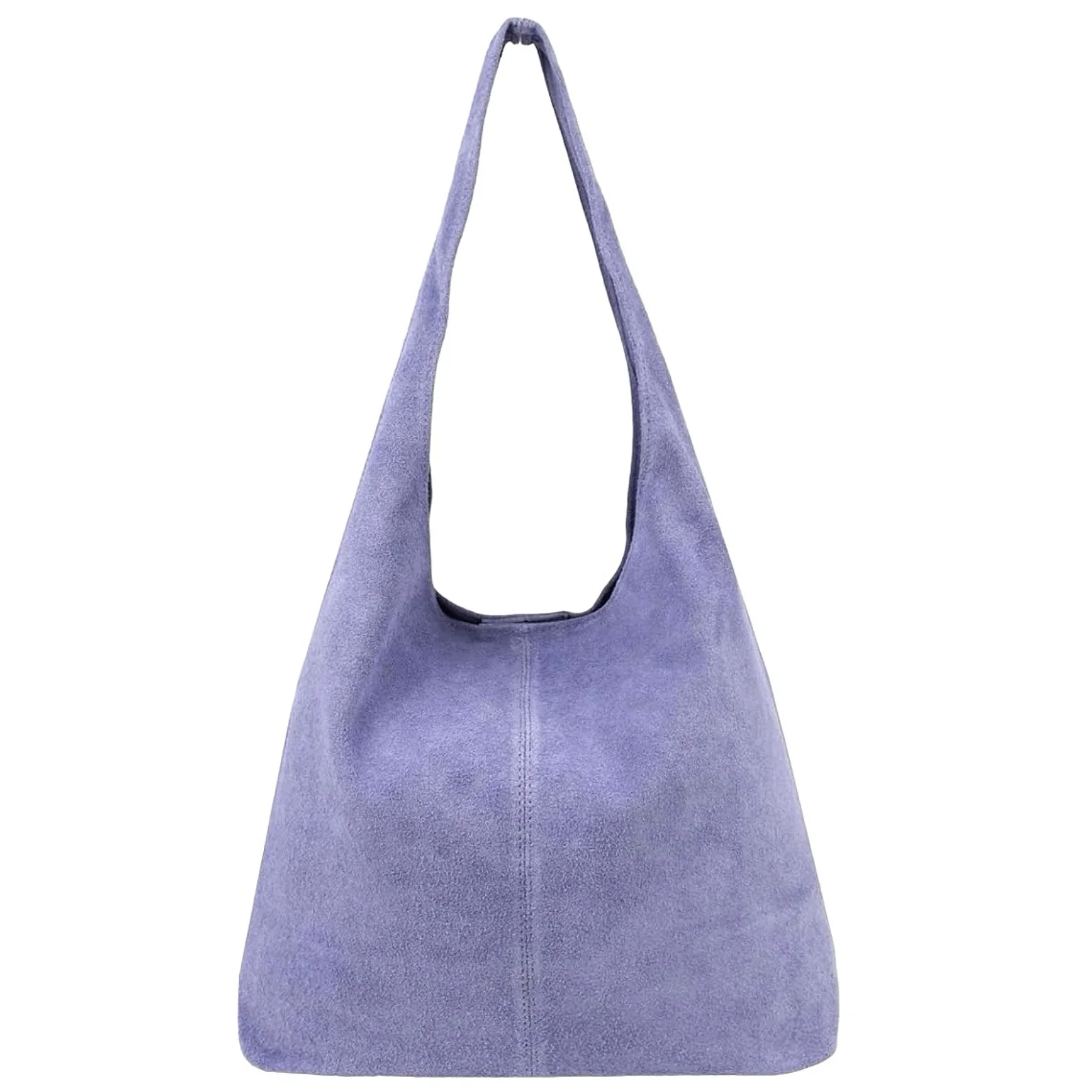 Donata fiolett shopper i semsket skinn fra Firenze
