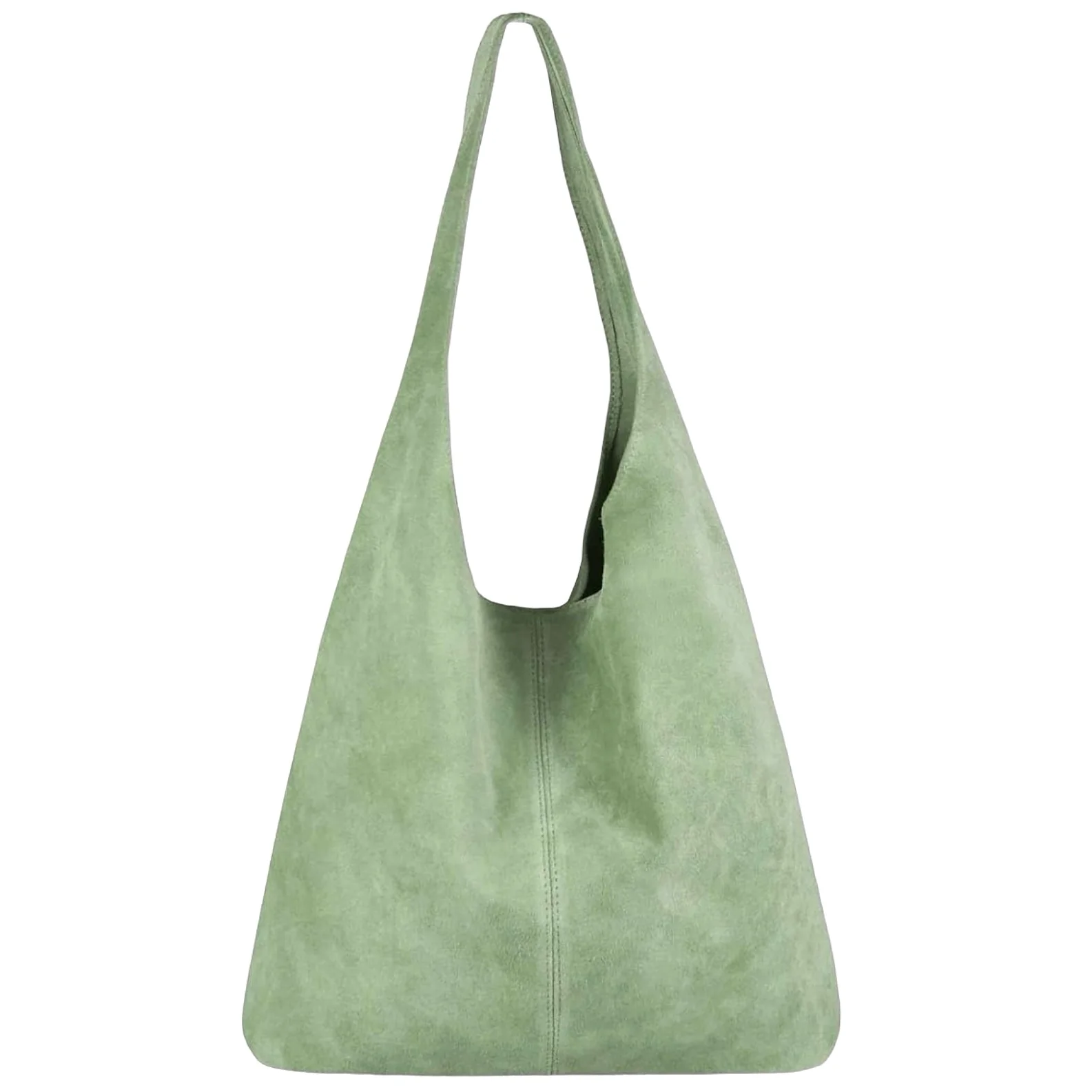 Donata havgrønn shopper i semsket skinn fra Firenze