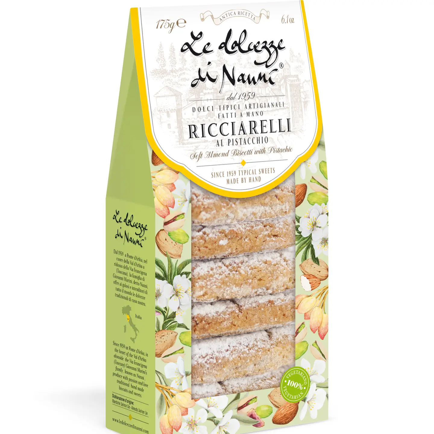 Ricciarelli pistasj - Italiensk delikatesse-småkaker