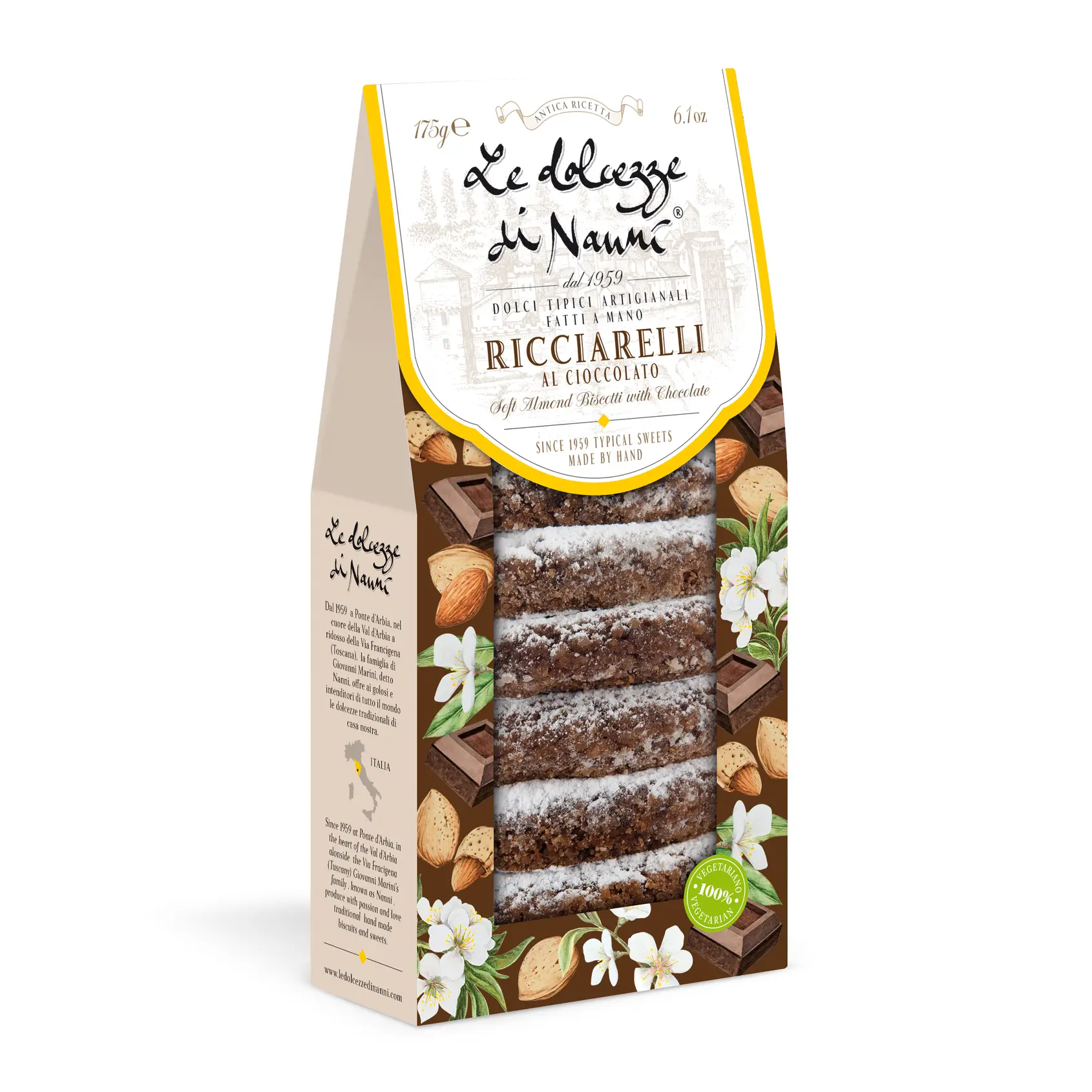 Ricciarelli sjokolade - Italiensk delikatesse-småkaker