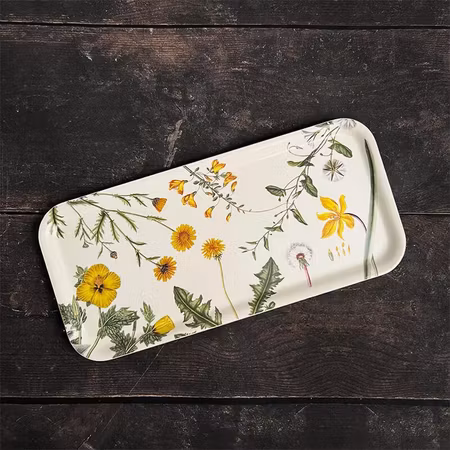 Flora Danica Yellow serveringsfat 32x15cm