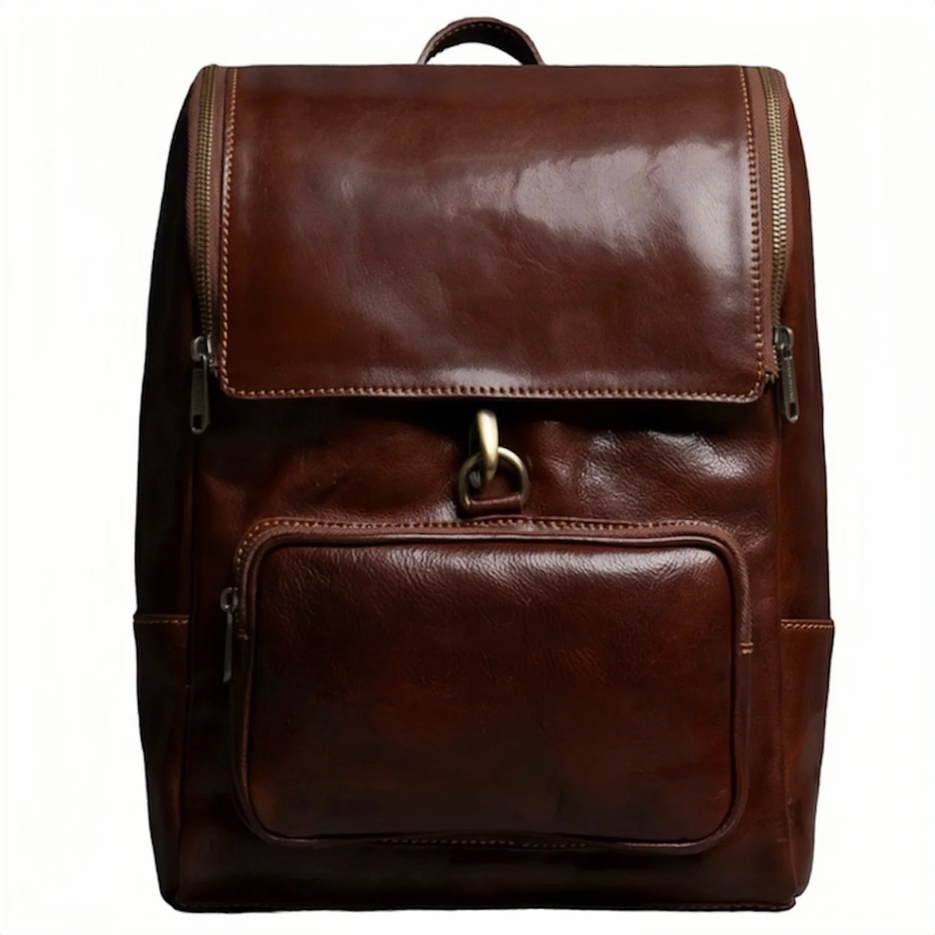 Ryggsekk Skinn Firenze marrone