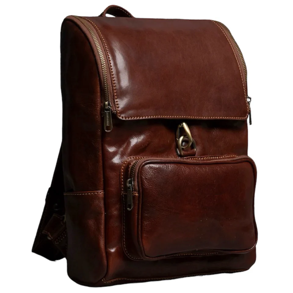 Ryggsekk Skinn Firenze marrone