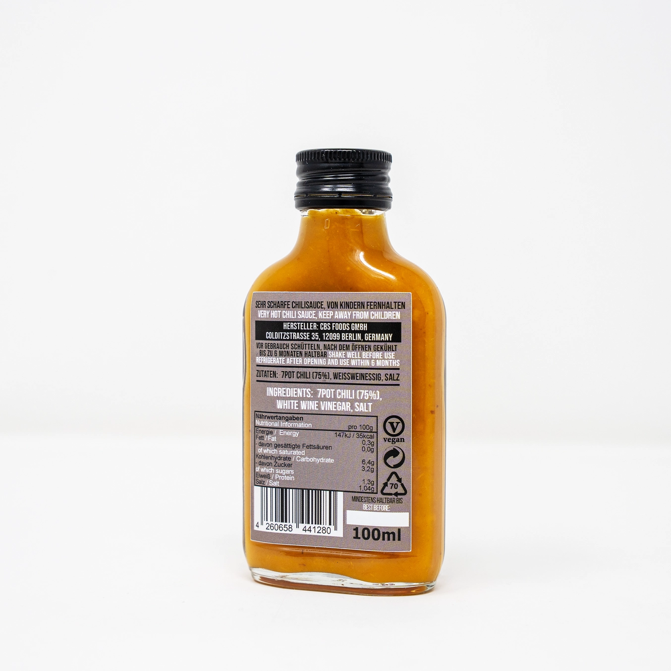Crazy Bastard chilisås Carolina Reaper och blåbär