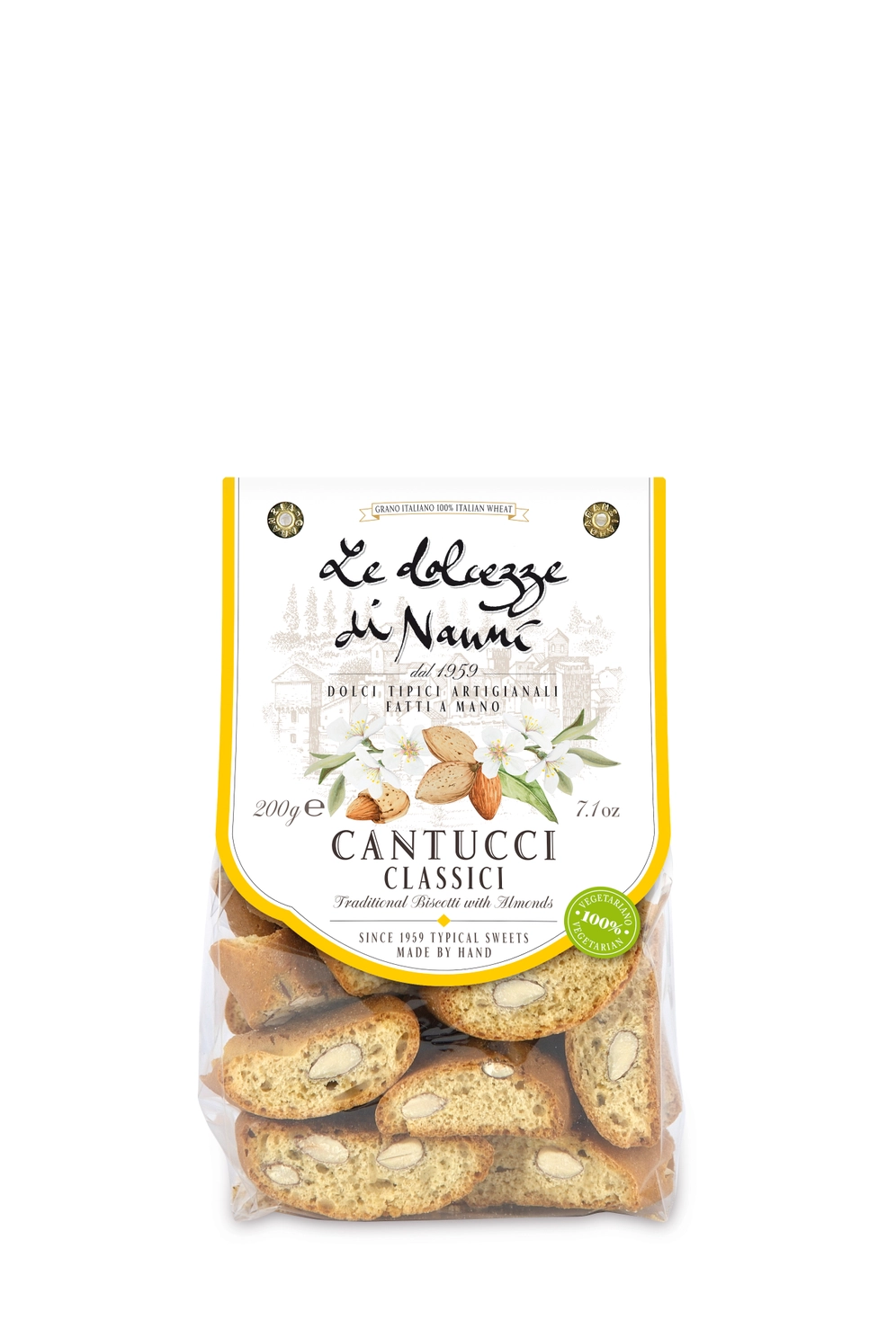 Cantucci mini Classici mandel, håndlaget i Italia 200 gr
