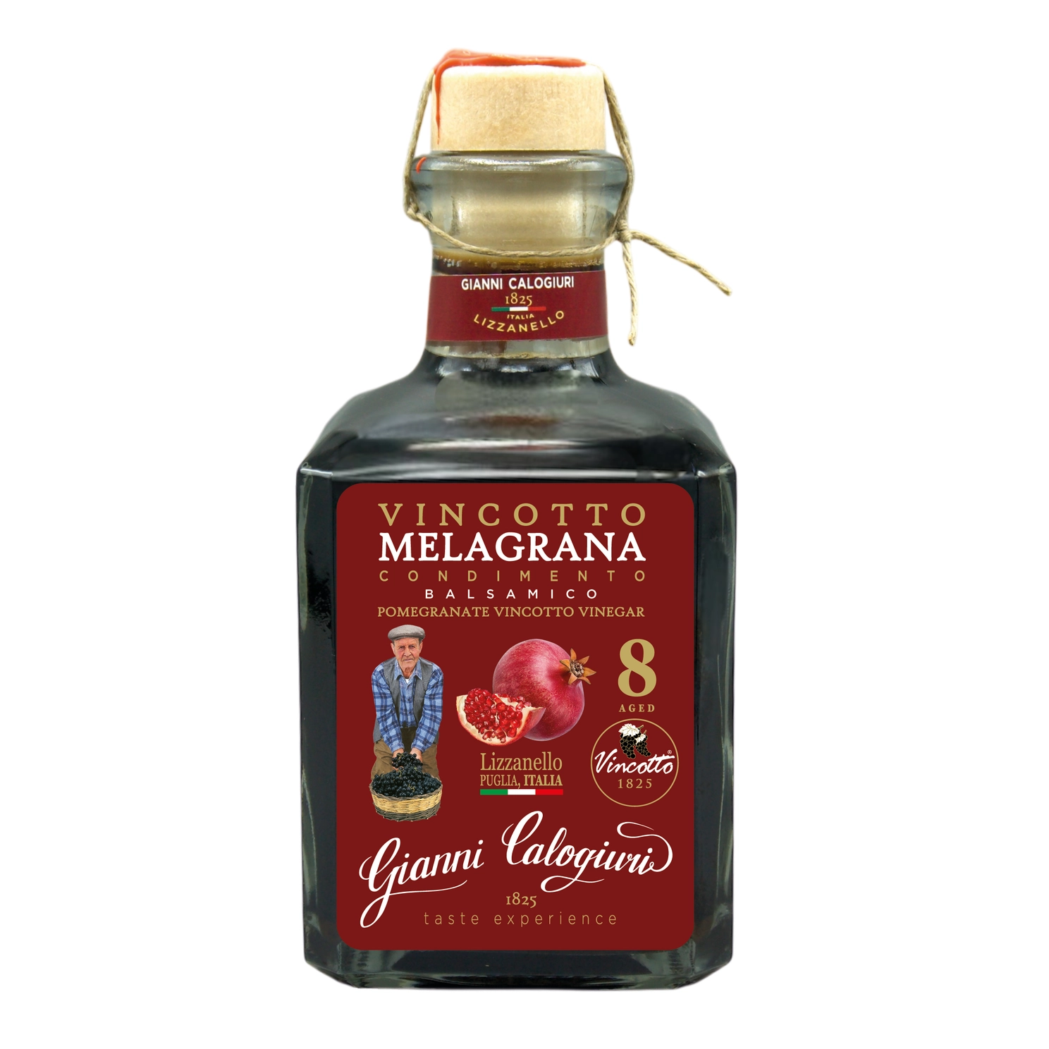 Lagret Balsamico 8 år med granateple fra Gianni Calogiuri, 250ml