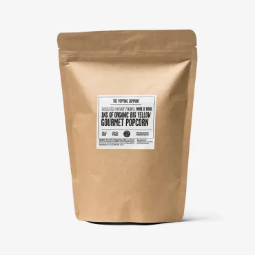 Big Yellow - 1KG store hvite popcorn