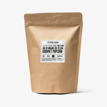 Big Yellow - 1KG store hvite popcorn