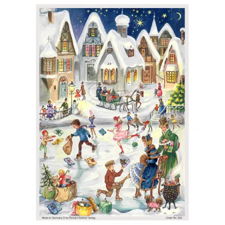 Adventskalender "Barn i staden" i papper