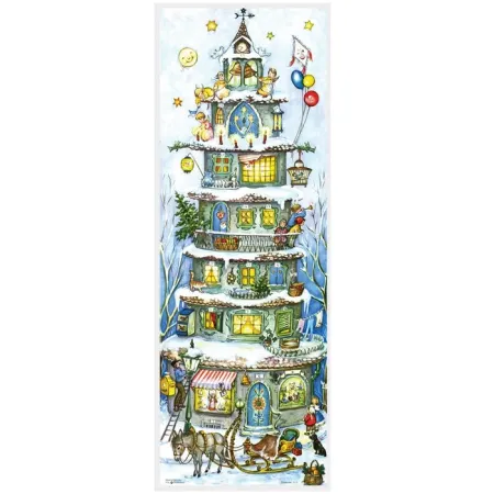 Adventskalender "Julepyramiden" i papir