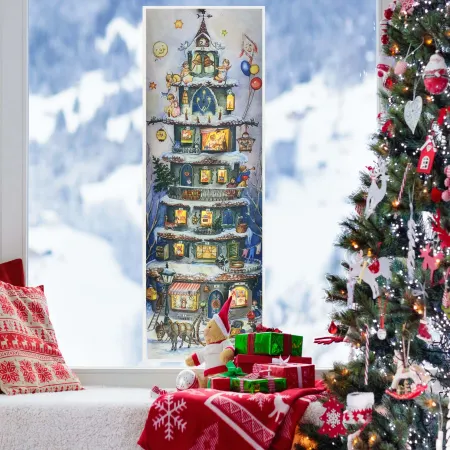 Adventskalender "Julepyramiden" i papir