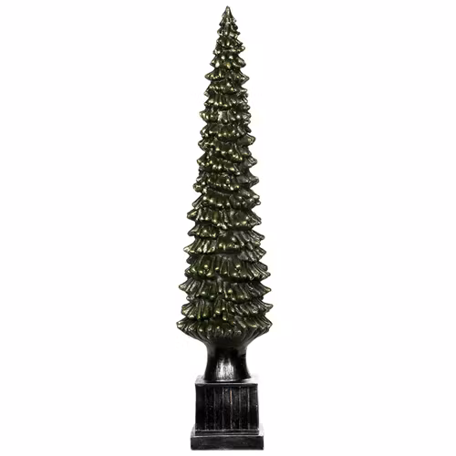 Gran Lyx Mörkgrön/Svart Poly 70cm