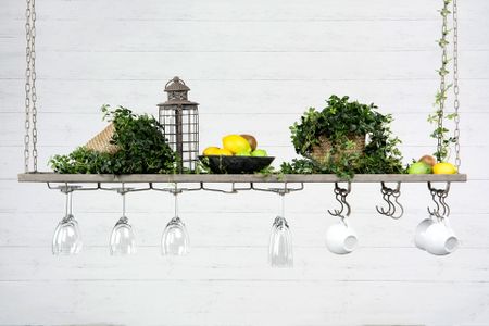 Hängande barhylla 120 cm