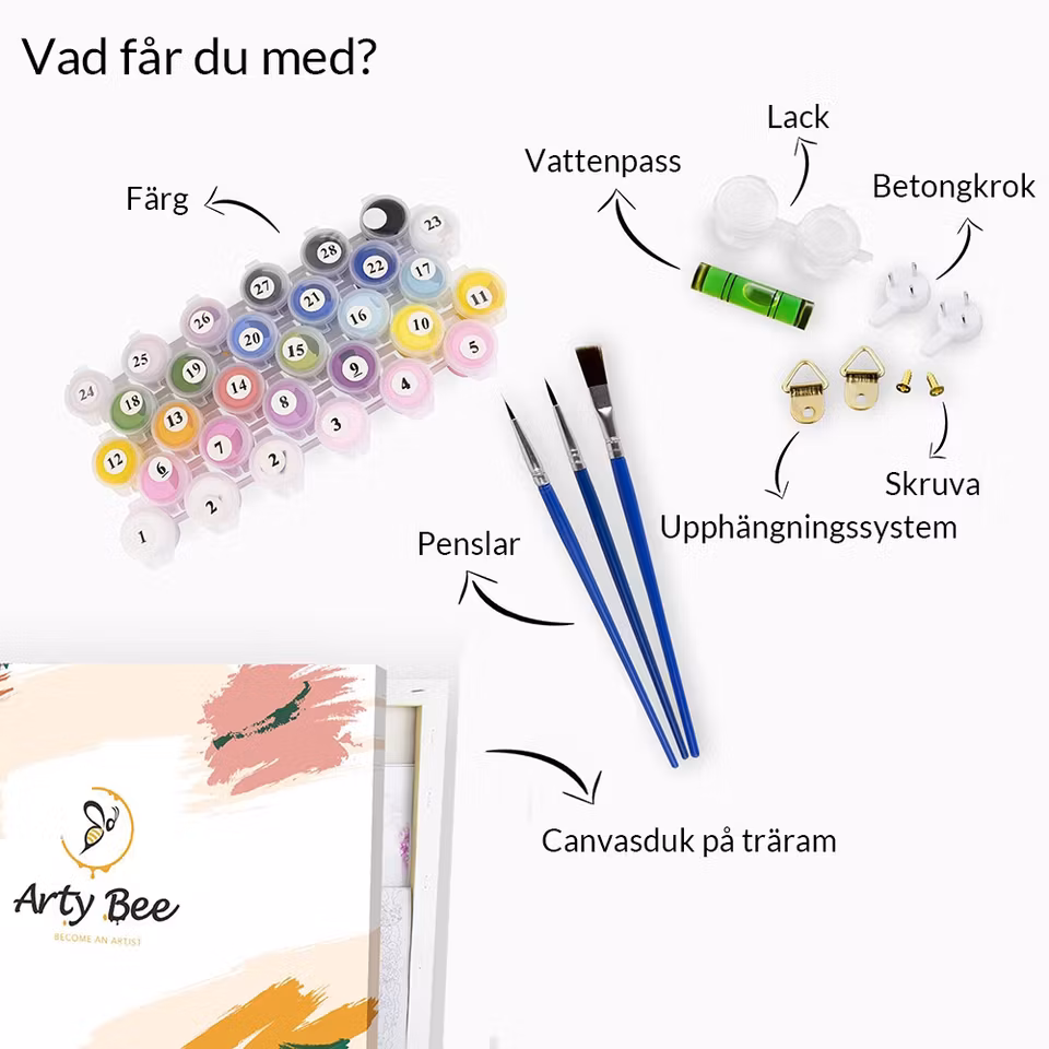 Måla efter nummer "Up"