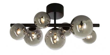 Atom plafond svart/rök