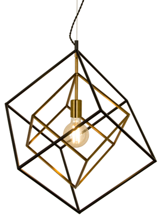 Cubes taklampa svart/guld