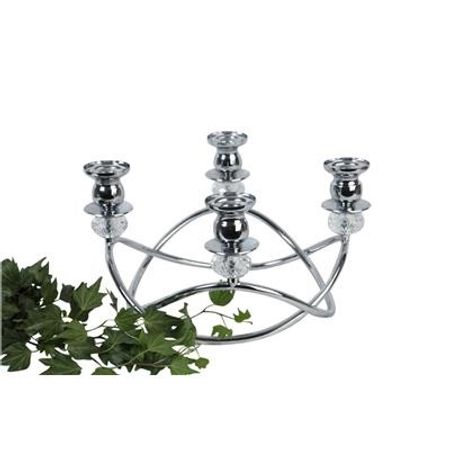 Ljusstake diamant 4:a silver
