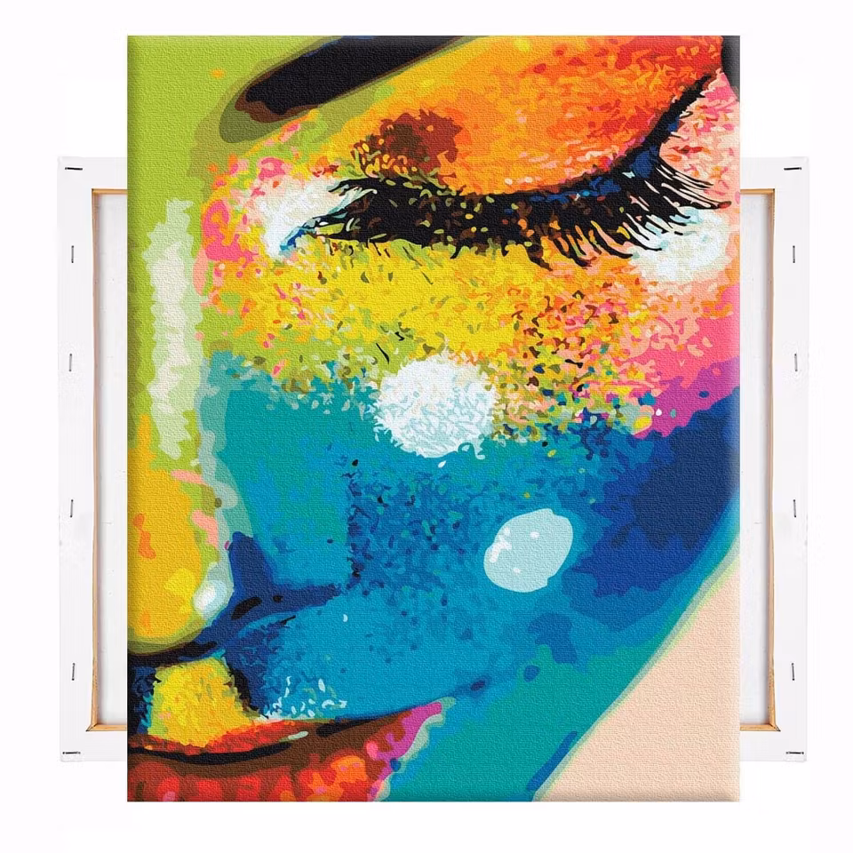 Måla efter nummer "Rainbow woman"