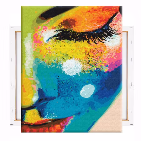 Måla efter nummer "Rainbow woman"