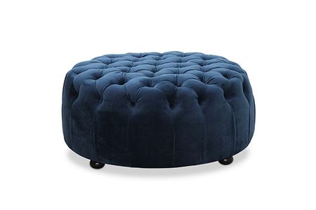 Midnight Velvet Puff