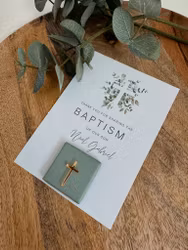 Thank You Card - Olive Cross