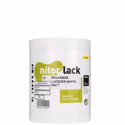 Nitor Aqua Lack - 1liter Vit Matt