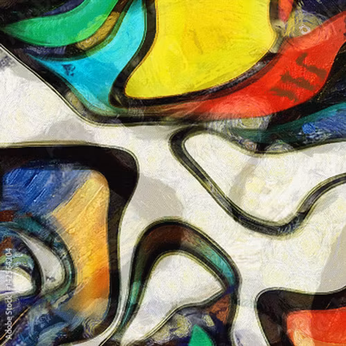 Abstrakt 1: 120cm*120cm
