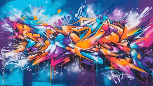 Abstrakt grafitti : 180cm*120cm