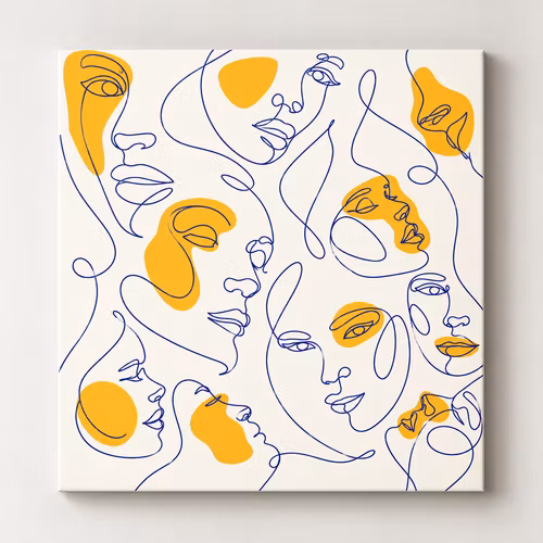 Abstrakt tavla 4 120cm*120cm