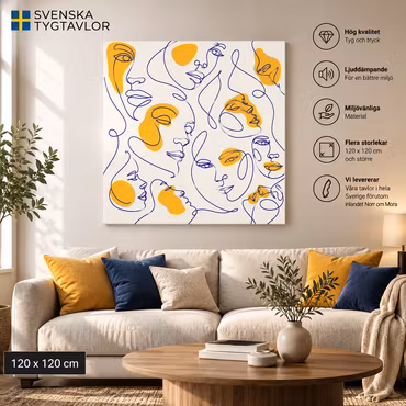 Abstrakt tavla 4 120cm*120cm