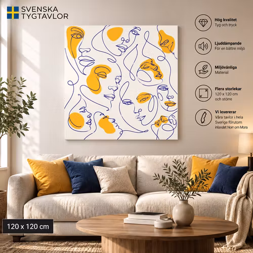 Abstrakt tavla 4 120cm*120cm