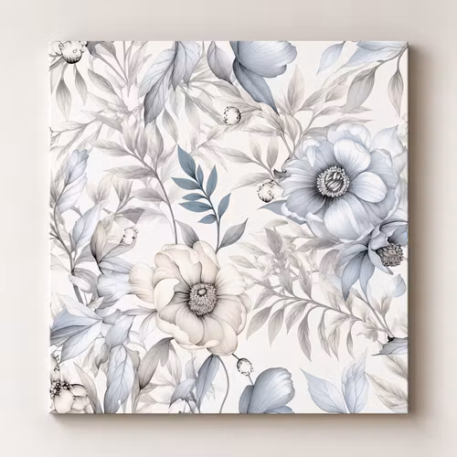 Vita blommor 6 120cm*120cm