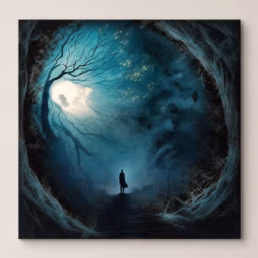 Abstrakt Mörker 136 120cm*120cm