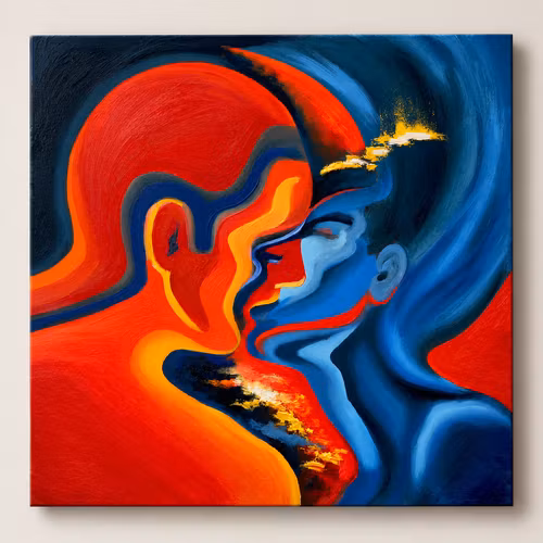 Lovers 152  120cm*120 cm
