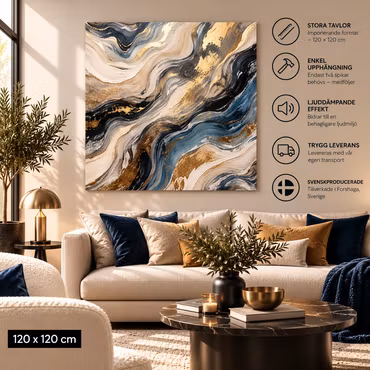 Abstrakt tavla 68 120cm*120cm
