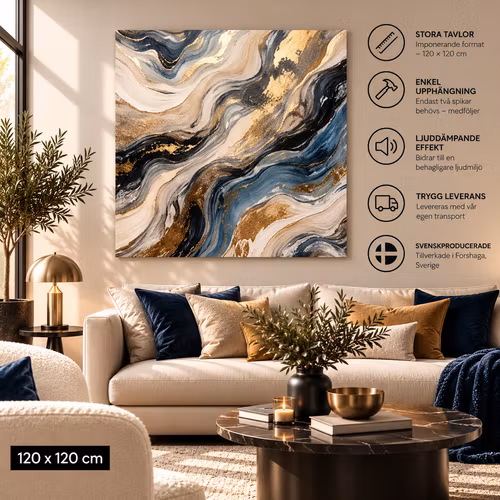 Abstrakt tavla 68 120cm*120cm