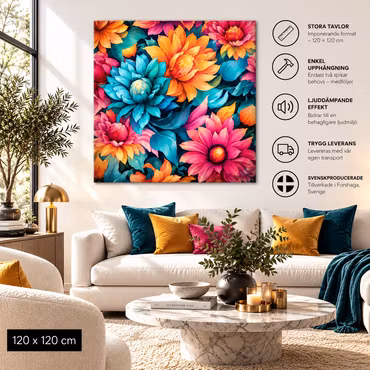 Blomma  17 120cm*120cm