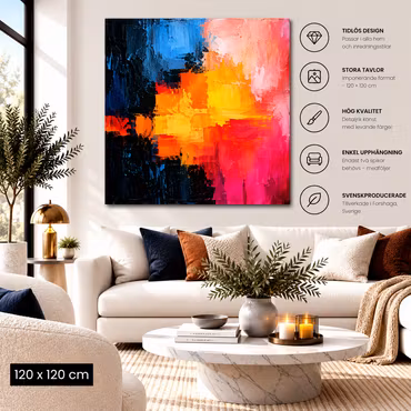 Abstrakt tavla 63 120cm*120cm
