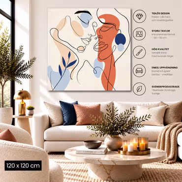 Abstrakt tavla 26 120cm * 120cm