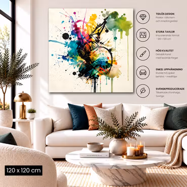 Abstrakt tavla 25 120cm*120cm
