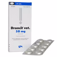 Droncit vet 50 mg 20 st tablett