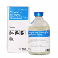 Vetalgin vet. 500 mg/ml 100 milliliter Injektionsvätska, lösning