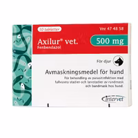 Axilur vet. 500 mg 10 tablett(er) Tablett