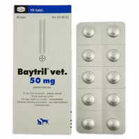 Baytril vet. 50 mg 10 styck Tablett
