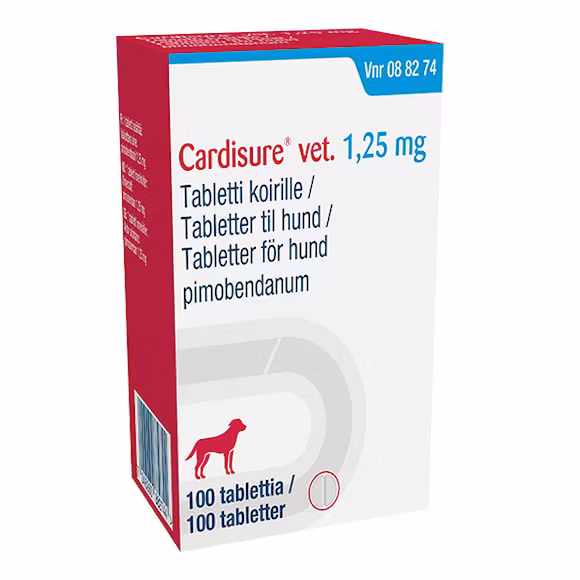 Cardisure vet. 1,25 mg 100 tablett(er) Tablett