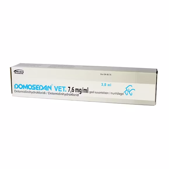 Domosedan vet. 7,6 mg/ml 3 milliliter Munhålegel